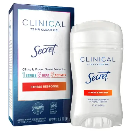 Secret Clinical Strength Clear Gel Antiperspirant & Deodorant for Women - Stress Response - 1.6oz image {11}
