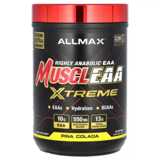 ALLMAX MUSCLEAA&trade; Xtreme, Pina Colada, 1.17 lb (532 g) image {3}