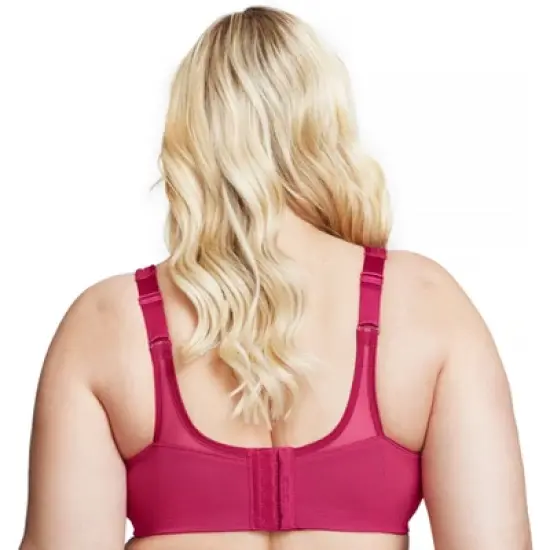 Glamorise Womens MagicLift Seamless Sports Wirefree Bra 1006 Ruby Red image {1}