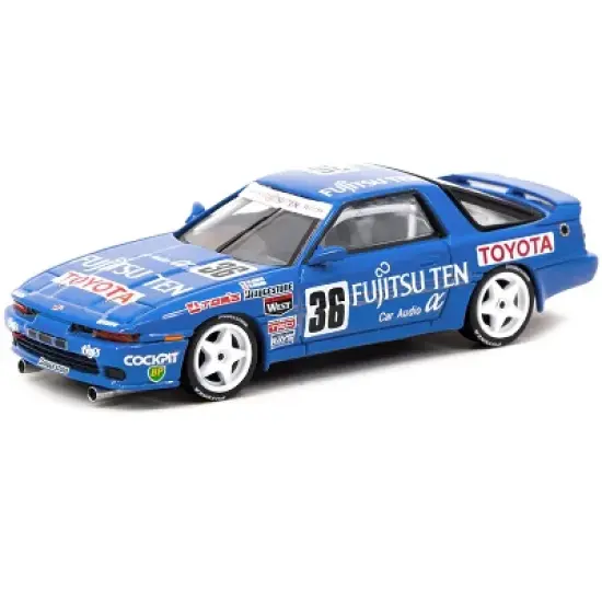 Toyota Supra Turbo (MA70) RHD #36 Masanori Sekiya - Hitoshi Ogawa JTC (1990) 1/64 Diecast Model Car by Tarmac Works image {1}
