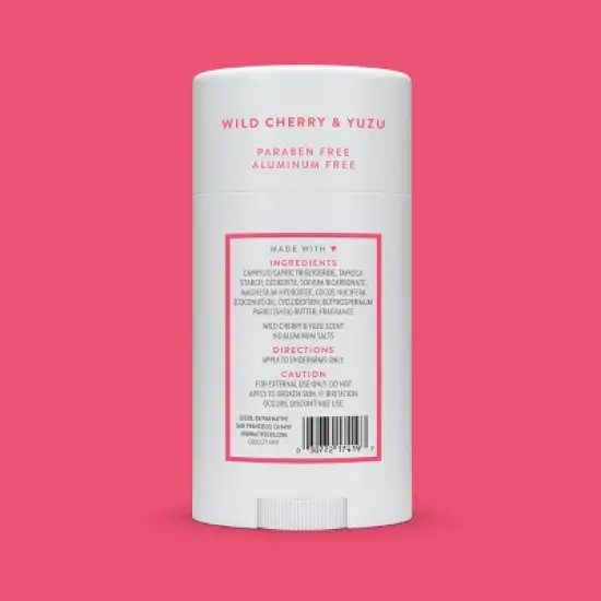 Native Solid Deodorant - Wild Cherry & Yuzu - Aluminum-Free 2.65oz image {8}