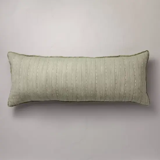 16"x42" Washed Loop Stripe Lumbar Bed Pillow  - Hearth & Hand&trade; with Magnolia image {6}