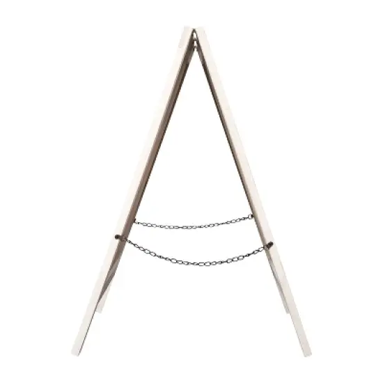 Flash Furniture Canterbury Vintage Wooden A-Frame Magnetic Indoor/Outdoor Chalkboard Sign, Freestanding Double Sided Extra Large Message Board image {8}