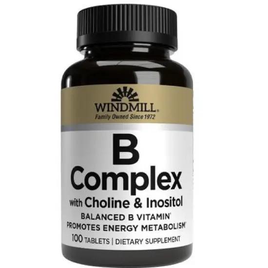WINDMILL B COMPLEX CHOLINE/INOSITOL TABLETS 100 CT image {3}