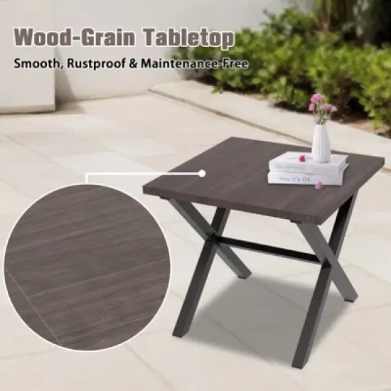 EAGLE PEAK Harbor Haven 3PCS Outdoor Swivel Glider Chairs with Side Table, Thickened Cushions & Deep Seat image {4}