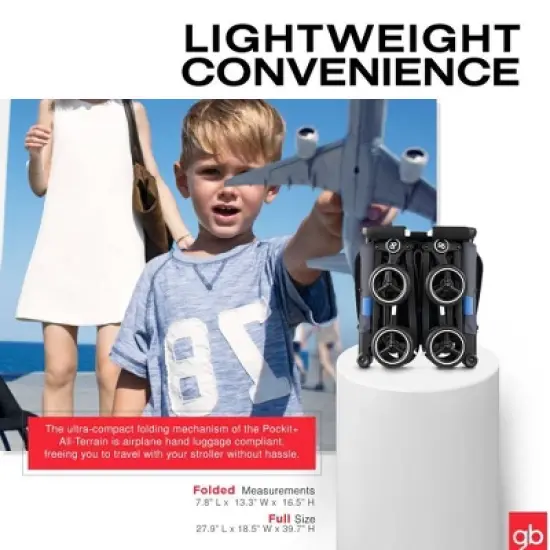 Goodbaby Pockit + All Terrain Stroller - Blue image {6}