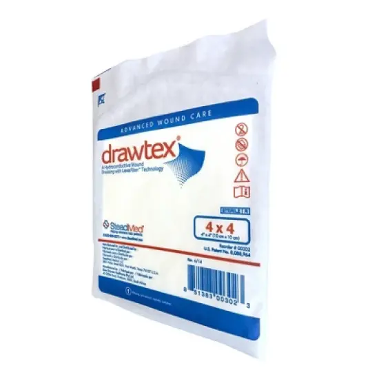 Drawtex Hydroconductive Wound Dressing, 4x4, 1 Count, 1 Pack image {3}