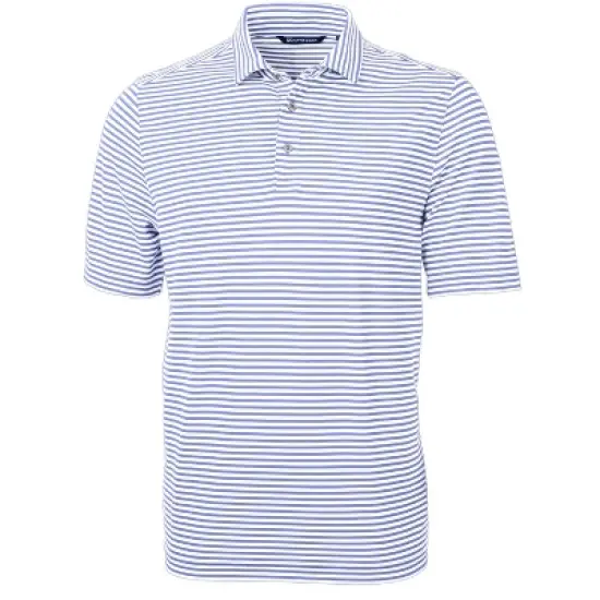 Cutter & Buck Virtue Eco Pique Stripe Recycled Mens Polo Shirt image {10}