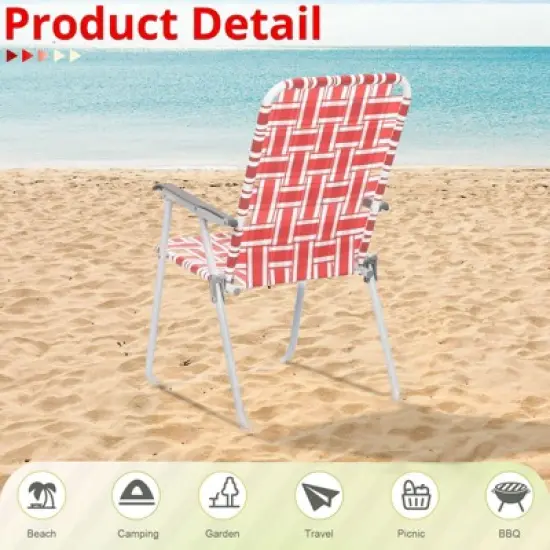 Karl Home Patio Metal Beach Chair(Set of 2) image {2}