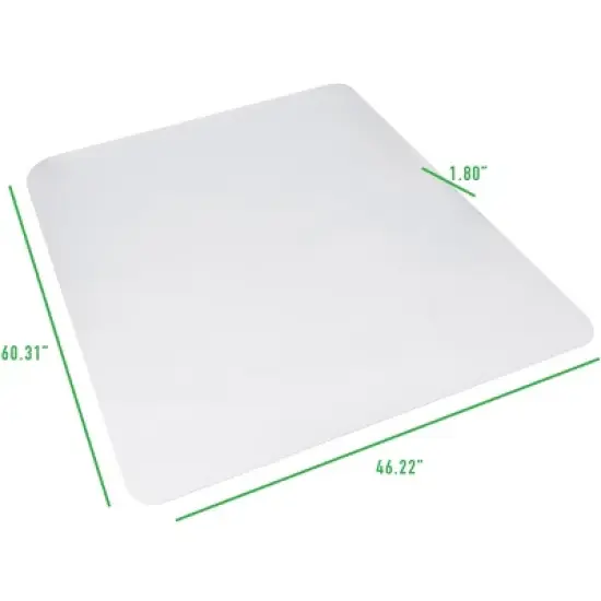 Mind Reader Carpet Protection Mat, Office Pad for Rolling Chairs, Rectangular, Spike Design for Low Pile Surfaces Only, 60 x 46 inches image {6}