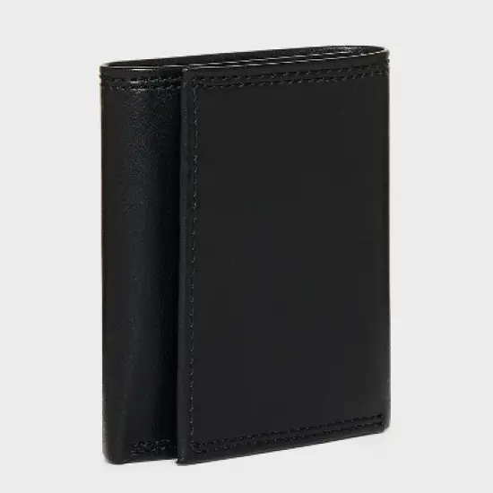 Men's RFID Trifold Wallet - Goodfellow & Co&trade; Black image {2}