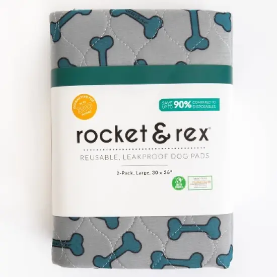rocket & rex Washable Reusable Pee Pads for Dogs - L image {9}