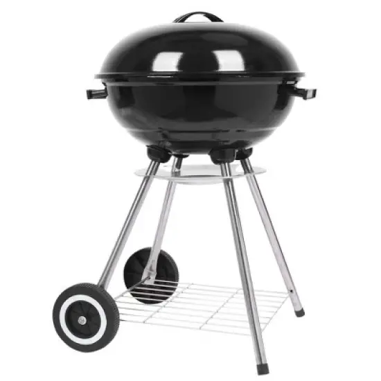ROVSUN 18inch BBQ Charcoal Grill, Outdoor Portable Kettle Barbecue Grill with Stand, Heat Control,Camping Patio Backyard Picnic image {5}