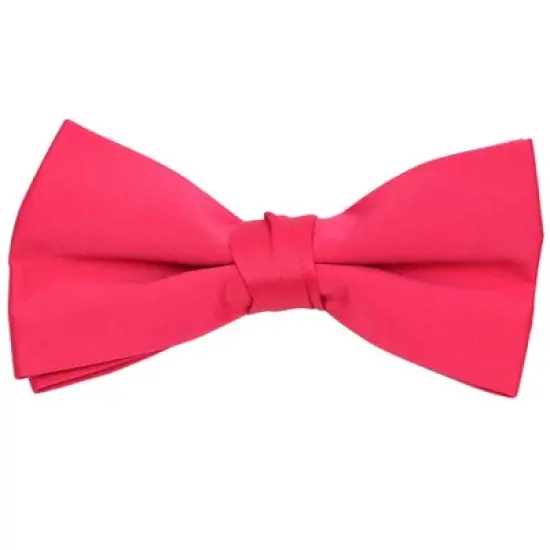 Men's Pre-tied Clip On Bow Tie - Formal Tuxedo Solid Color image {14}