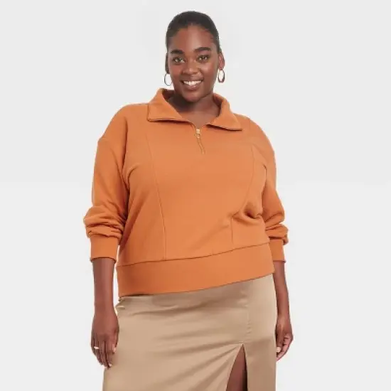 Women's Quarter Zip Sweatshirt - A New Day&trade; image {9}