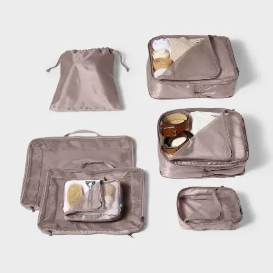 7pc Packing Cube Set with Compression - Open Story&trade; image {1}