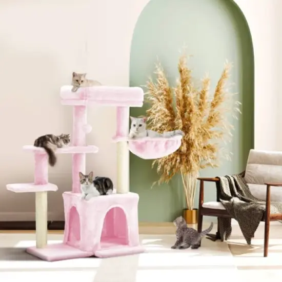 EROMMY Cat Tree, Multi-level Cat Tower for Indoor Cats image {5}