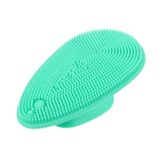 Unique Bargains Silicone Soft Face Scrub Cleansing Brush 3.15"x1.85"x1.14" 1 Pc image {8}