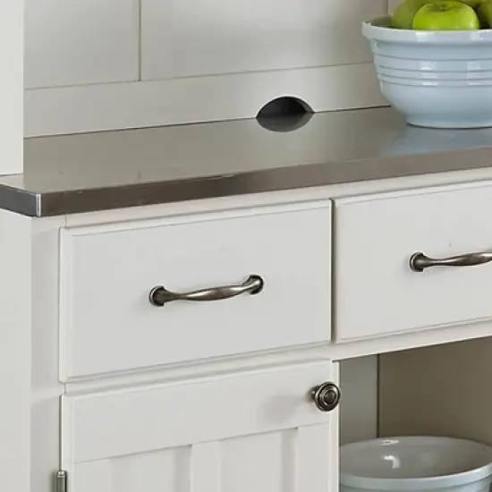 Stainless Top and Hutch Sideboard Buffet Servers- Home Styles image {12}