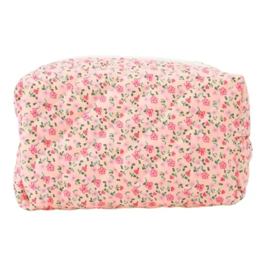 Unique Bargains Women Portable Flower Pattern Makeup Bag 1 Pc image {5}