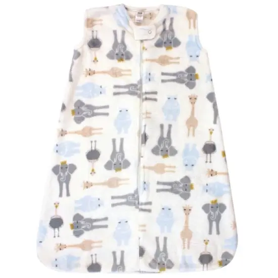 Hudson Baby Infant Boy Plush Sleeping Bag, Sack, Blanket, Royal Safari image {2}