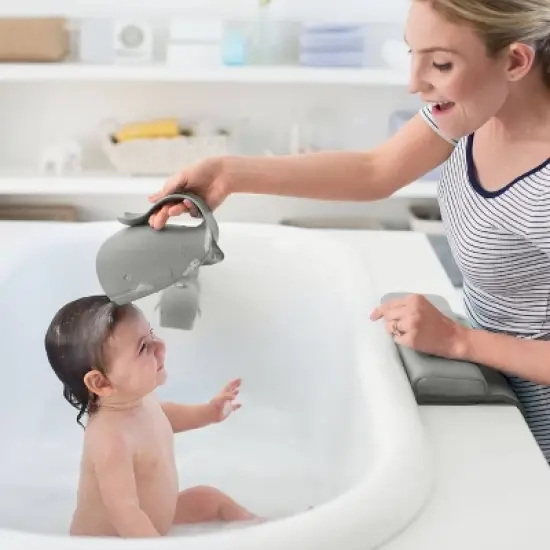 Skip Hop Moby Baby Bath Set with Four Bathtime Essentials - Gray - 4pk image {5}
