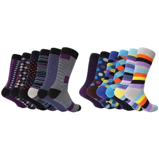 Mio Marino - Men's Retro Collection Dress Socks 12 Pack image {2}