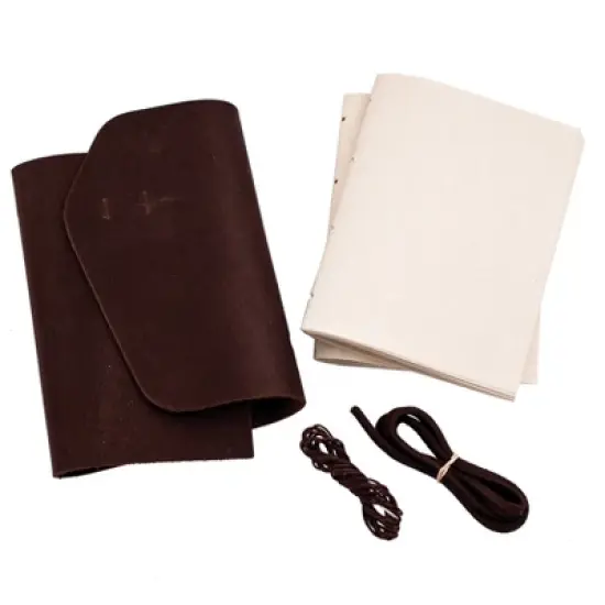 Realeather Crafts(R) Leather Journal Kit-Dark Brown image {1}