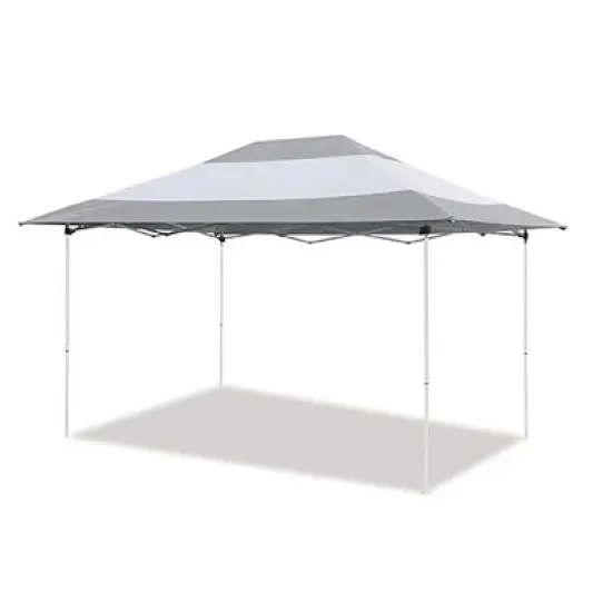 Z-Shade 14 x 10 Foot Instant Canopy Outdoor Patio Shelter, Grey & White (2 Pack) image {1}