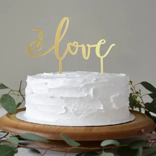 Love Script Cake Topper Party Decorations and Accessories image {2}