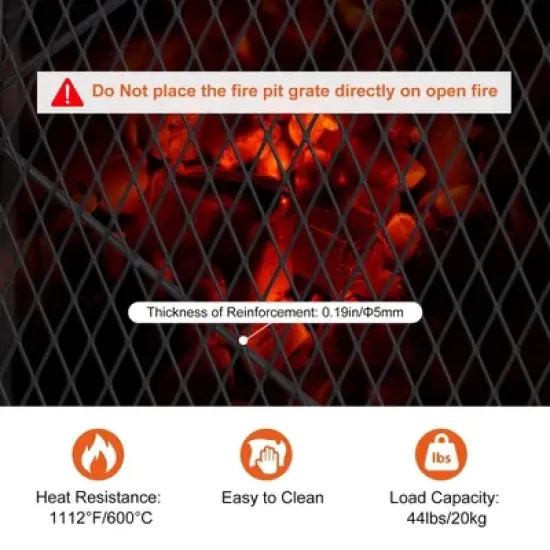 Acekool Campfire Grill Grate with Handle image {4}