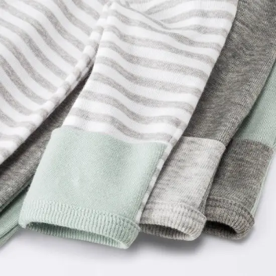 Baby 3pk Basic Romper - Cloud Island&trade; Gray Preemie image {3}