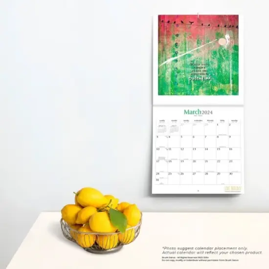 Brush Dance 2024 Wall Calendar 12"x12" Live Boldly image {3}