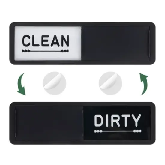 Unique Bargains Non-Scratch Clean Dirty Sign Rectangle Dishwasher Magnet image {6}