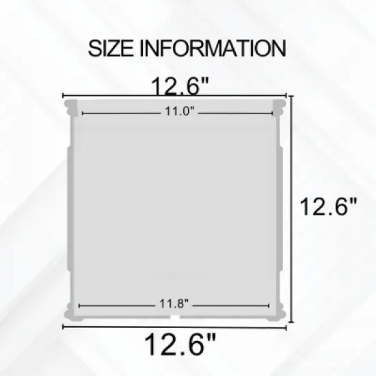 Kante Lightweight Classic Square English Style Lion Head Concrete Planter Antique Gray - Rosemead Home & Garden, Inc. image {3}