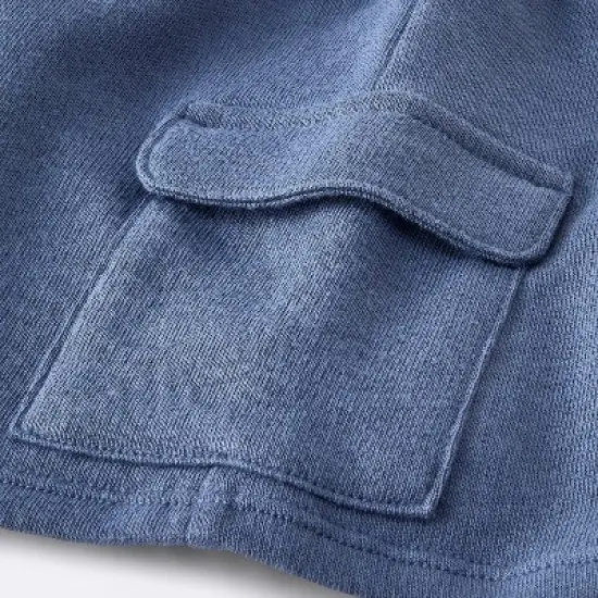 Baby Boys' 2pc Fox Striped Polo Shorts Set - Cloud Island&trade; Navy Blue image {3}