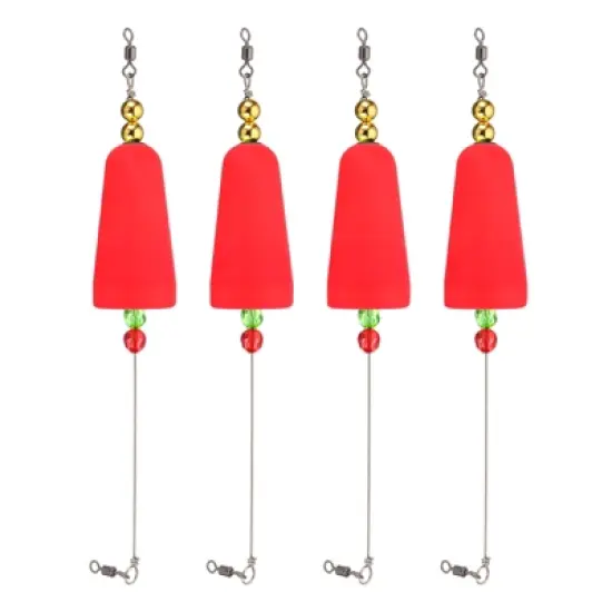 Unique Bargains Plastic Weighted Conical Fishing Floats Rigs 4 Pcs image {6}