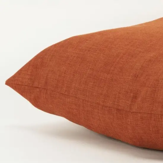 HomeRoots 22" Orange Indoor Outdoor Throw Pillow image {3}