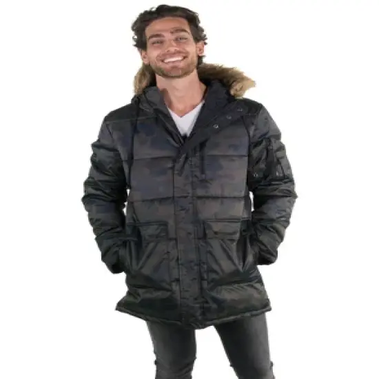 Members Only Men's Snorkel Puffer Jacket image {3}