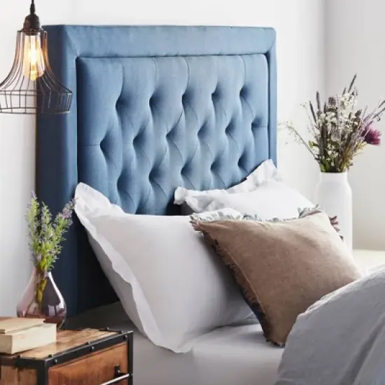 Upholstered Headboard with Diamond Tufting - Brookside Home image {4}