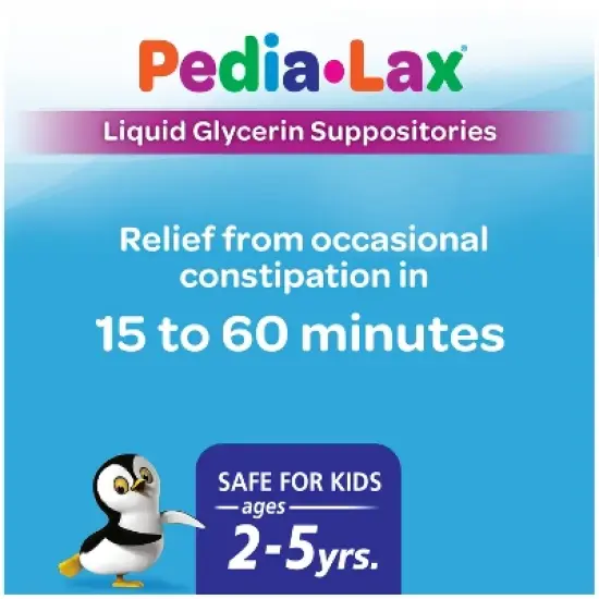 Pedia-Lax Laxative Liquid Glycerin Suppositories for Kids - Ages 2-5 - 6ct image {2}