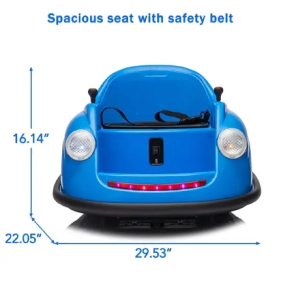 Bumper Cars for Toddlers, Ride On Car, Electric Kids Ride On Bumper Car Gift, 12V Battery Car for Kids Remote image {7}