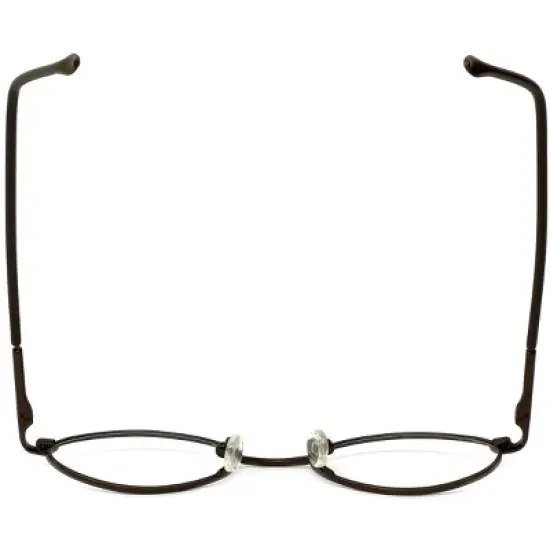 Flex Plus by Vivid FP-10 Designer Blue Light FIlter Reading Glasses in Shiny Brown 45mm +2.00 | Ladies | Oval Shape | Small Fit image {4}