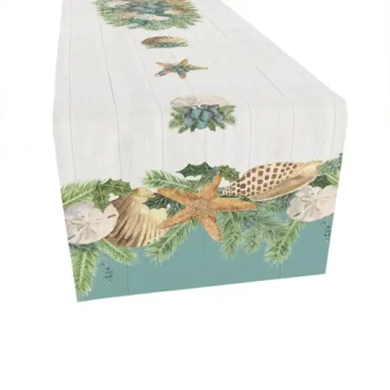 Laural Home Christmas by the Sea Rectangle Table Runner image {3}
