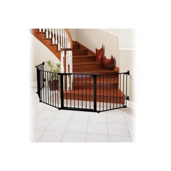 Kidco Auto Close Configure Baby Gate with Two 24" Extensions (Total width up to 128") - Black - 3ct image {2}