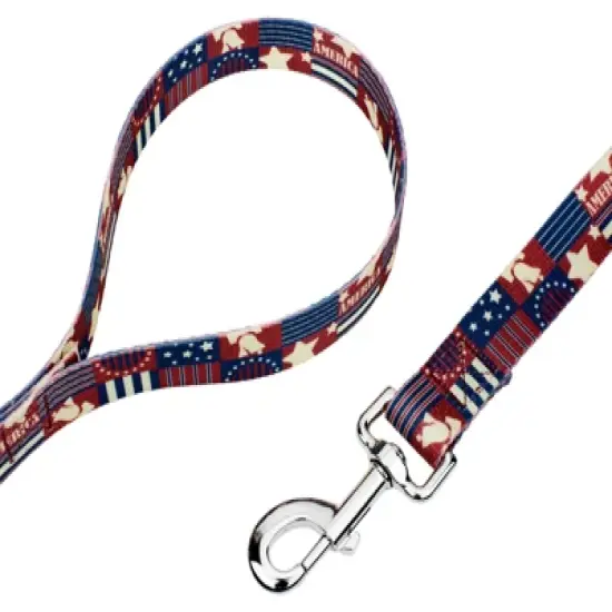 Country Brook Petz Spirit of '76 Dog Leash (6 Foot, 1 Inch Wide) image {2}