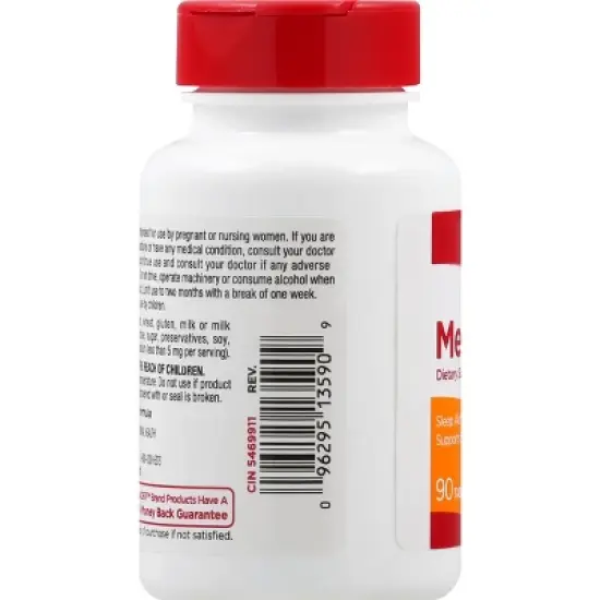 Leader 12 mg Tablets Melatonin 90 ea image {4}