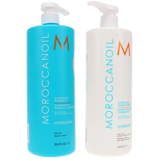Moroccanoil Hydrating Shampoo 33.8 oz & Hydrating Conditioner 33.8 oz Combo Pack image {5}
