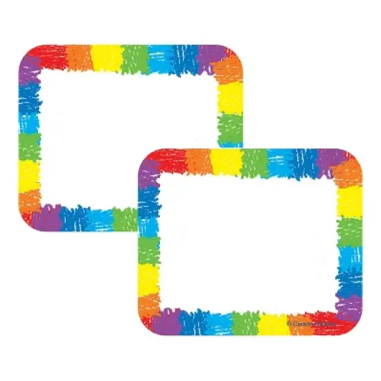 Carson Dellosa Education Name Tags, Rainbow: Kid-Drawn, 40 Per Pack, 6 Packs image {2}