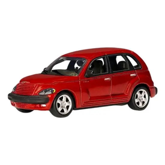 2001 Chrysler PT Cruiser Dark Red Metallic 1/64 Diecast Model Car by Autoart image {1}